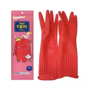 태화 고무장갑 뉴특대 XL 10개 태화지앤지 주방 식당 설거지 김장 청소 다용도 천연생고무