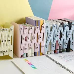 북엔드 길이조절 자바라 책꽂이/꽂이/책정리함/서류/홀더/다용도/미니/책꽃이/책상/틈새/사무실/정리대