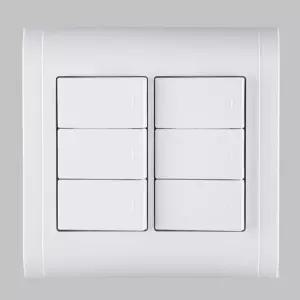 전기용품 스위치 미르 와이드 중 6구1로 121x120mm/점등/소등/벽스위치/등스위치/방스위치/커버/전등/전기