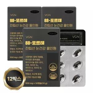 비제닉스 88-포르테 전립선 눈건강 올인원 쏘팔메토 옥타코사놀 루테인 전립선 남성영양제 12개월 360정