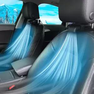 트랜디 오싹 선풍기 / 12V 24V 차량용 쿨링팬 3단 조절 선풍기 / USB 연결 / 헤드레스트 장착