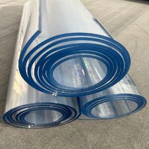 PVC 매트 테이블 러너 깔개 대형 투명 책상 덮개 반투명 비닐 원형