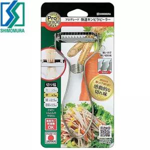 시모무라 프로그레이드 스텐 채칼 당근 무 감자칼 야채 우엉 필러 채칼 3mm