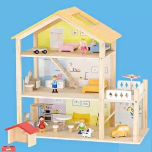 HM 3층 인형의집 인형놀이집 아동장난감 아동용품  인형놀이세트 장난감집 상상력발달
