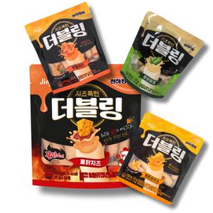 진주햄 천하장사 더블링 소시지 250g(뿌링치즈+청양마요+콰트로치즈)+400g 불닭치즈 4종세트