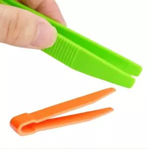 미니 집게 플라스틱 ABS 과학 수업 실험 다용도 컬러 곤충 채집 핀셋 학습 4p