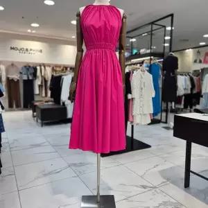 [모조에스핀]홀터넥 셔링 롱 원피스 s252mse026_DG