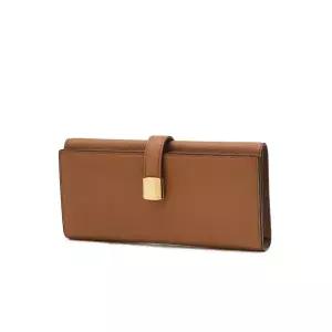 [롯데백화점]헤지스ACC [선물포장]HIWA5F620W3_여성 브라운 단색 소가죽 장지갑