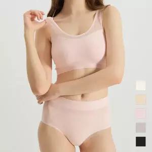 [라보라]몰드부착형 퓨징 노라인 브라팬티 세트 (5 colors)