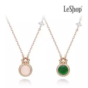 14K 글로리아 탄생석 목걸이(GoldPlated)_LJ5287BRN