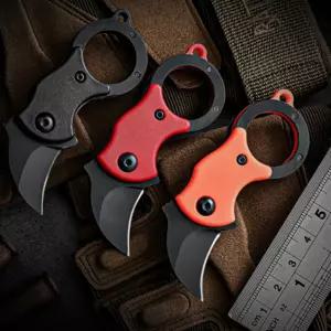 미니 서바이벌 나이프 폴딩 발톱 소형 포켓 칼 갈고리칼 휴대용 호신용 생존 아웃도어 캠핑 낚시 다용도