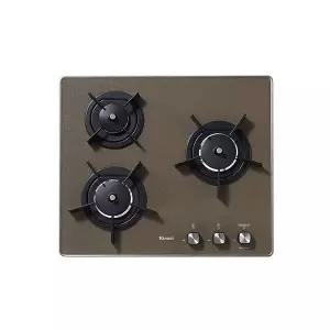 [린나이](김해점)[신세계 김해] 린나이 이중센서 버너 3구 가스쿡탑 카라멜브라운 RBR-PF6031BD [케이스...