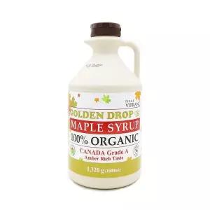 골든드롭 100% 유기농 메이플 시럽 캐나다 A등급 앰버리치 1320g (용량 1L) 403044