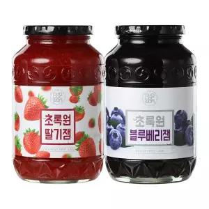 초록원 딸기잼 1kg + 블루베리잼 402956