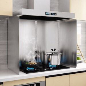 화구가림막 스텐 옆막이 가스렌지 스토브 깊이20 칸막이 대형 덮개 가림막 오염 업소 부엌