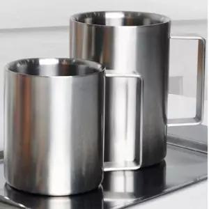 스텐락 스텐 머그잔 머그컵 커피잔 물컵 500ml/티타늄/스탠컵/업소용/스텐컵/스텐레스/식당/이중컵/이중/2