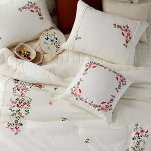 [효재] 와일드 로즈 광목차렵 침구세트 Q