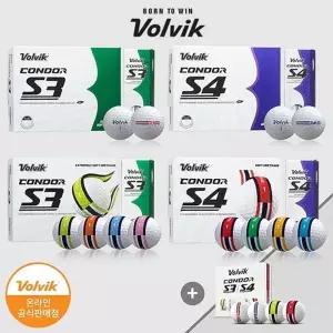 [볼빅] 콘도르 S3 S4 골프공 골프볼 우레탄 화이트 12구
