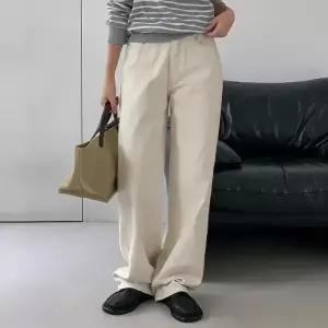 [코코블랑] 바벨 코튼 와이드 팬츠