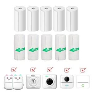 미니 프린트 카메라 감열지 롤 자체 접착 비 스티커 용지 인화지 프린터 즉석 메모 사진 57mm