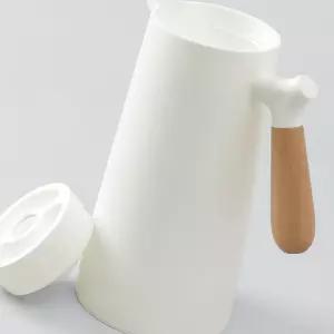 OCE 내열유리 주전자 보온 보냉 밀폐 텀블러 1L 화이트