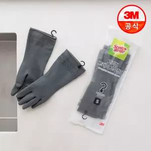 [3M]고리형 그레이 고무장갑 소 10개