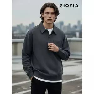 [지오지아] 오버핏 앞포켓 카라 티셔츠 (AAD4TT1101)