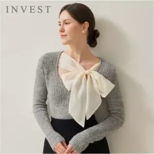 [인베스트] 리본 포인트 슬림 니트_IN5W1KT2031