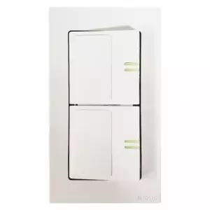 일신 조명 스위치2구 1P 와이드형 (WFK5RHR)