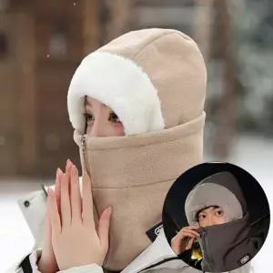 후드워머 후리스 바라클라바 지퍼 신상품 겨울 방한 보들한 모자 넥워머 인기