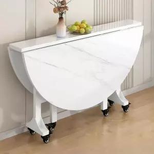 접이식 테이블 대리석 탁자 식탁 화이트 용 패턴 커피