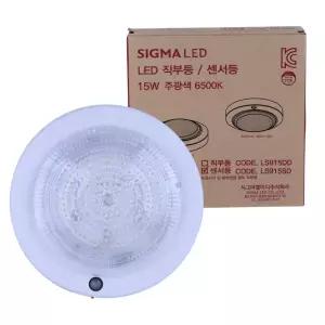 센서등 SIGMA LED 15W 6500K SOSGJH-15SG1 JH111079-24005