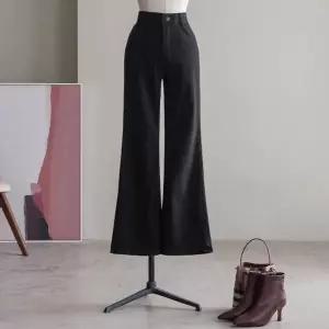 (안나앤플러스) 테노 블랙 부츠컷 데님[데님DZM10] 빅사이즈