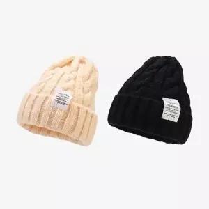 트윈스파파 남녀공용 꽈배기 짜임 겨울 컬러 니트 비니 모자 P0000THE 1+1