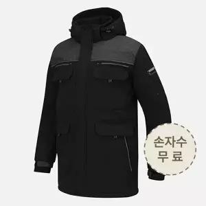 겨울 작업복 단체 근무복 상의 남자 패딩 방한복 하프 코트 UBS 2175