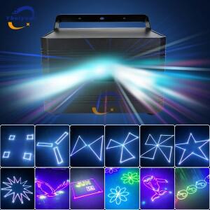 애니메이션 레이저 조명 풀  RGB 3W 5W ILDAD MX512 모바일 블루투스 앱  DJ 디스코 바  파티 웨딩 무대