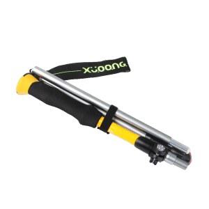 등산스틱 전문가용 접이식 레키 고배율 산행장비 위한 앤티크 경량 러닝을 세트 BLACK