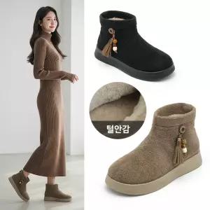 잭앤질 보들보들 털안감 앵클부츠(JD5729S)