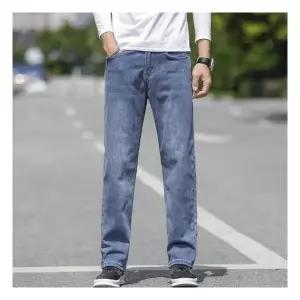 [제라카] 남자 빅사이즈 청바지 일자바지 스판 좋은 데님 바지 J1008896