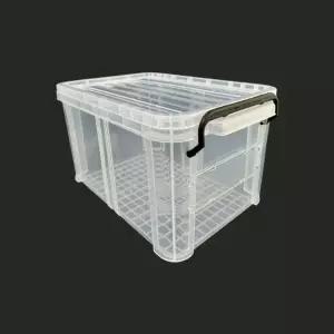 신한리빙 레오박스 190 (19L) (4개입) 수납 정리함 투명박스 리빙박스