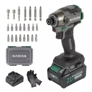 나리온 21V 임팩 드릴 드라이버 K603, 고급형 배터리 1개 세트