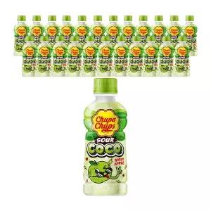 [소비기한 임박] 츄파춥스 사우어코코 청사과 240ml, 24개
