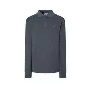 헤지스 남성 WHTS4D432CG 스테디셀러 차콜그레이 단색 면혼방 긴팔카라티셔츠 111283