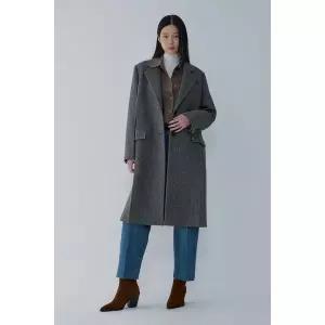 [VOV](김해점) 보브 울 블렌드 헤링본 패턴 코트(7115416X07)