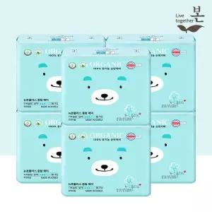 [유기농본]유기농 생리대 뉴본플러스 중형 16P, 6팩