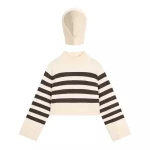 바라클라바&스트라이프 반목 니트 세트 (TFUCZ1917)