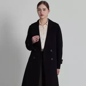 [CJ단독] LeOT)] 품격있는 울 알파카 더블버튼 핸드메이드 롱코트-사이즈 55 88까지