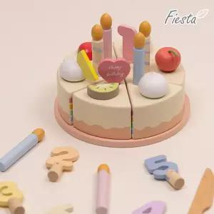 피에스타 원목 소꿉놀이 홀케이크 세트