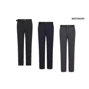 [웨스트우드]남성 겨울 에센셜 따뜻한 기모 본딩 원턱 기본팬츠 WO4MTPL537