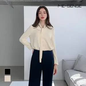 [미센스] 타이 탈부착 블라우스_MB53BLM109D (P003740104)